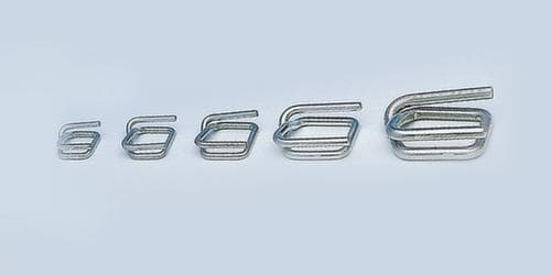 Verzinkte Metallklemmen, für Bandbreite 13 mm