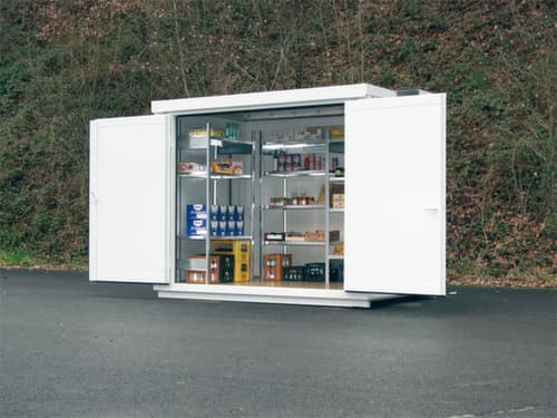 Säbu Isolierter Materialcontainer mit Fußboden fertig montiert