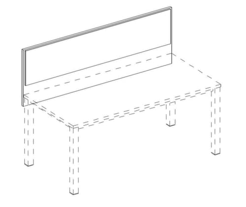 Nowy Styl Aufsatz-Paneel E10 für Schreibtisch, Breite 2000 mm