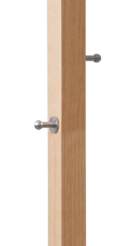 Paperflow Garderobenständer easyCloth aus Holz, mit 6/2 Haken, natur/schwarz
