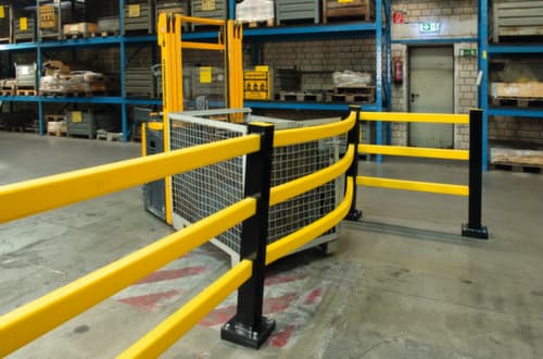 Moravia Unterfahrschutz BLACK BULL für Rammschutzgeländer, Unterfahrschutz-Winkel, Länge 1250 mm