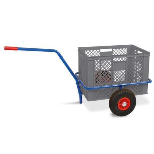 Handwagen mit herausnehmbarem Kunststoffkorb, Traglast 200 kg