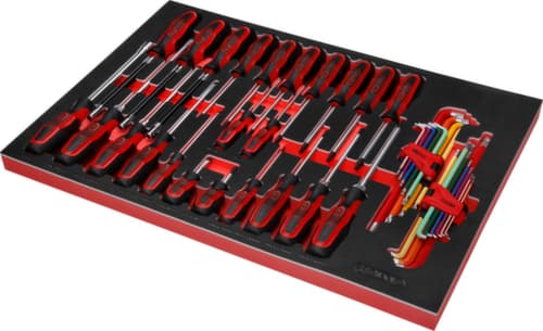 KS Tools Performanceplus Werkstattwagen-Satz P15 mit 397 Werkzeugen für 7 Schubladen