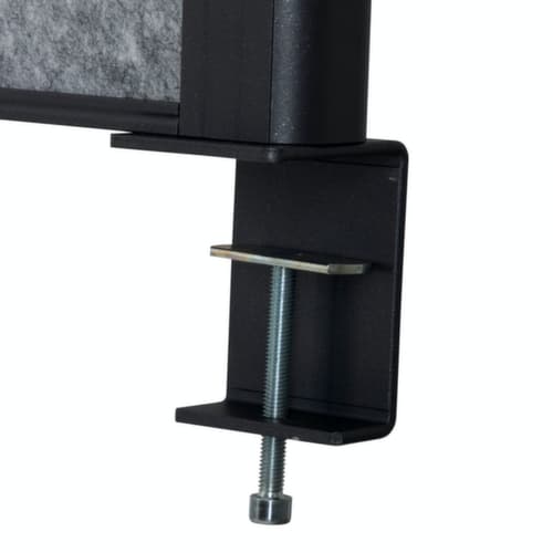 MAUL Tischtrennwand MAULconnecto Uplight, Höhe x Breite 515 x 1600 mm, Wand dunkelgrau