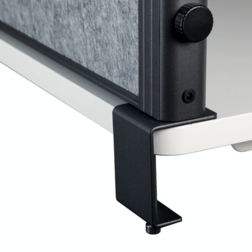MAUL Tischtrennwand MAULconnecto Uplight, Höhe x Breite 515 x 1600 mm, Wand dunkelgrau