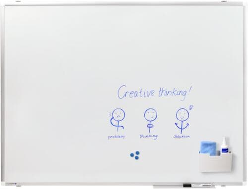Legamaster Emailliertes Whiteboard PREMIUM PLUS in weiß, Höhe x Breite 1200 x 2000 mm