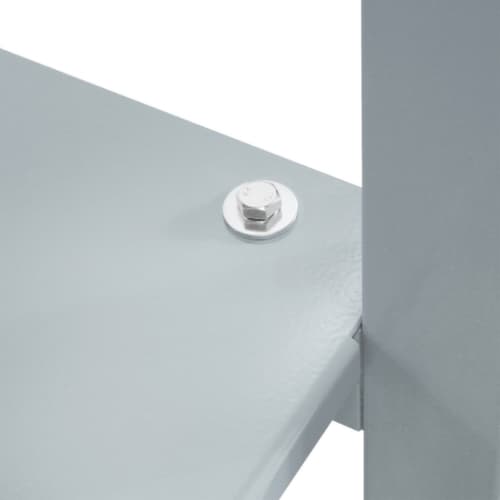 Werkbank mit Buche-Massivholzplatte, 4 Schubladen, 1 Ablageboden, RAL7035 Lichtgrau/RAL7016 Anthrazitgrau