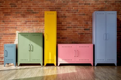 Bisley Kleider- und Wäscheschrank Fern Maxi aus lackiertem Stahl