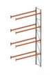META Palettenregal MULTIPAL für 10 Paletten, 2800 mm breit, 5 Lagerebenen