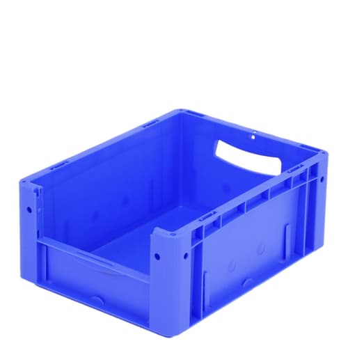 BITO Conteneur de stockage visible Euronorm avec ouverture d'accès, bleu, HxLxl 170x400x300 mm