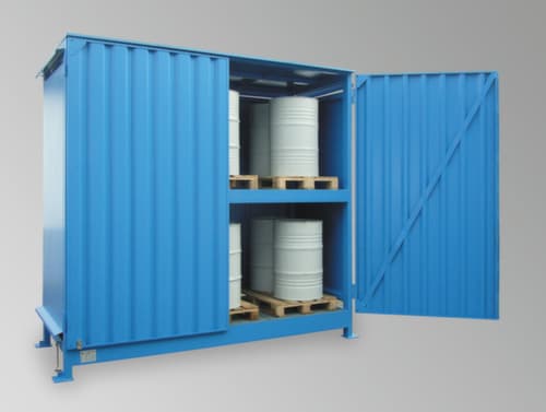Lacont Conteneur de rayonnage pour produits dangereux pour max. 12 GRV/IBC