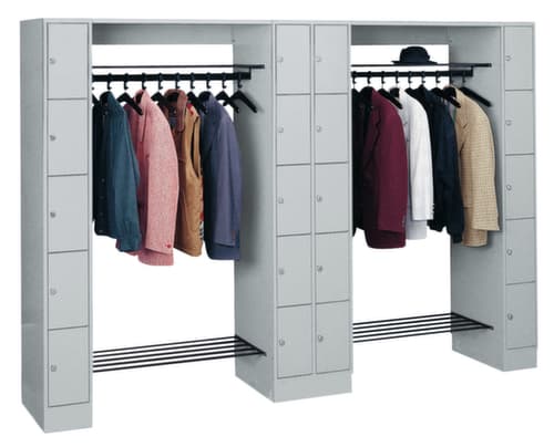 C+P Vestiaire à casiers Classic gris clair avec 20 casiers, largeur 2840 mm