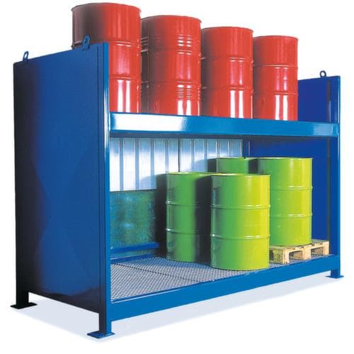 Lacont Conteneur de rayonnage pour produits dangereux pour max. 60 fûts de 200 litres