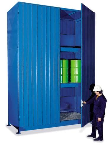 Lacont Conteneur de rayonnage pour produits dangereux pour max. 60 fûts de 200 litres