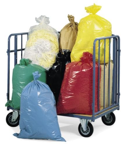 Sacs à déchets en plastique d'une capacité de 70 litres, 70 l, bleu