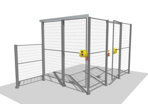 TROAX Grille de protection de machine avec grosseur de la maille 100x20 mm