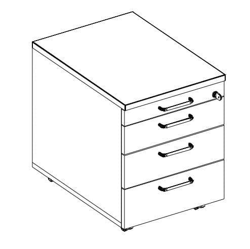 Nowy Styl Bureau E10 avec piètement 4 pieds