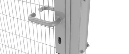 TROAX Porte à battants pour grille de protection de machine, hauteur x largeur 1400 x 1600 mm