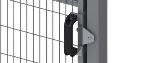 TROAX Porte coulissante pour grille de protection de machine, hauteur x largeur 1400 x 800 mm