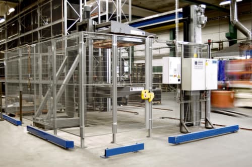 TROAX Porte à battants pour grille de protection de machine, hauteur x largeur 1400 x 1600 mm