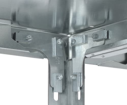 hofe Rayonnage à boulonner élément suivant, 5 tablettes, avec revêtement en zinc anti-corrosion