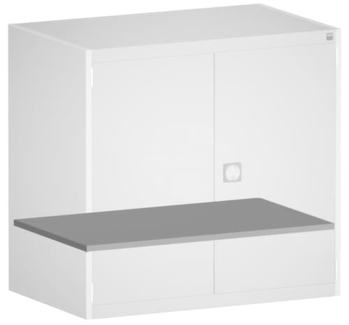 bott Tablette galvanisée cubio pour armoire modulable, largeur x profondeur 1300 x 525 mm