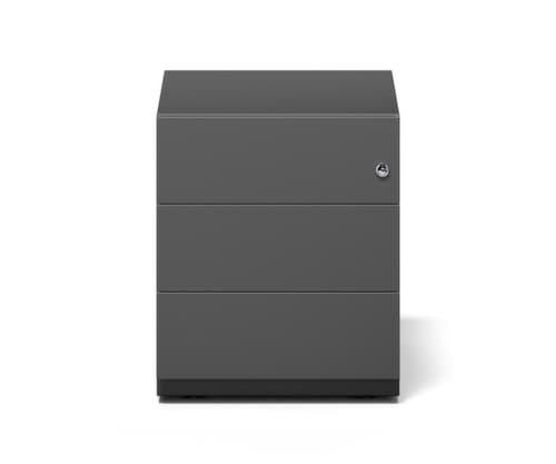 Bisley Caisson mobile Note, 3 tiroir(s), noir/noir