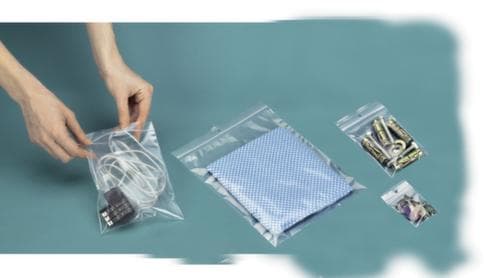 Sachet à fermeture à pression, 50 µm, longueur x largeur 300 x 180 mm