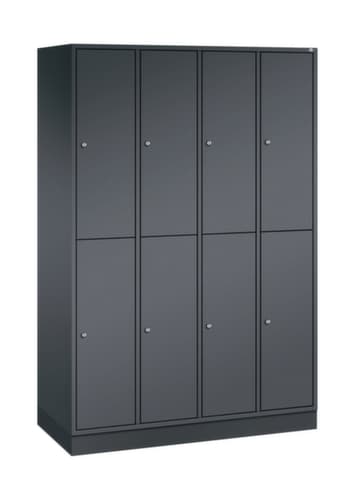 C+P Armoire vestiaire à deux niveaux Intro, largeur de compartiment 260 mm