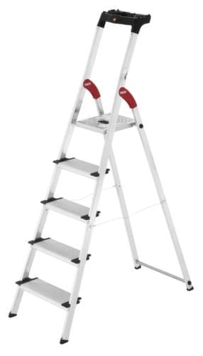 Hailo Escabeau industriel utilisation un côté ComfortLine L80 avec marches XXL