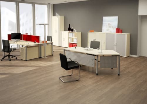 Gera Cloison de table insonorisante Pro ProfiLine, hauteur x largeur 600 x 2000 mm, paroi gris