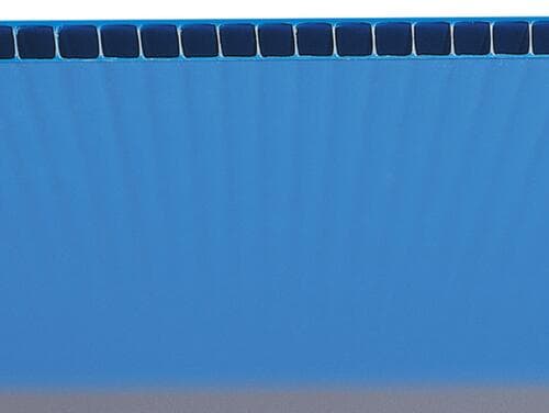 bac à bec pliable, bleu, profondeur 378 mm, polypropylène