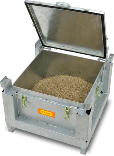 Cemo Récipient de stockage au lithium-ion avec joint en caoutchouc, capacité 120 l