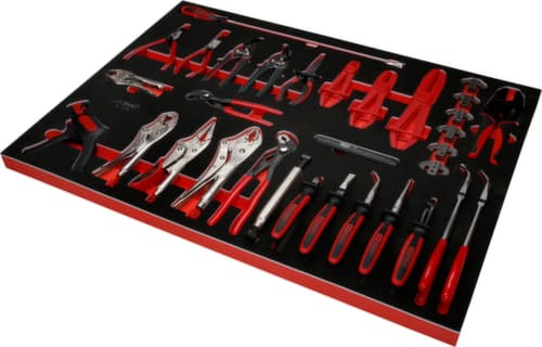 KS Tools Jeu de pinces dans un insert en mousse