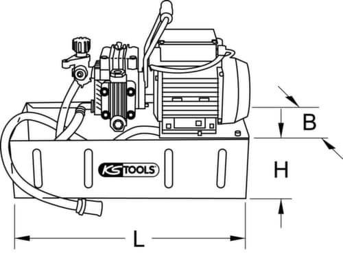 KS Tools Pompe électrique d'épreuve de pression