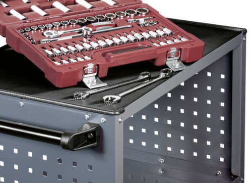 KRAFTWERK® Chariot de service BT700 40x60 avec tapis en caoutchouc