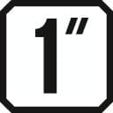 D 21 75 Douille 1" profil UD 75 mm