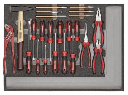 R21010004 Jeu d'outils 3x modules CT 129 pièces