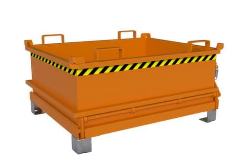 Bauer Mini-benne à fond ouvrant MSB 400 en RAL2000 orangé jaune