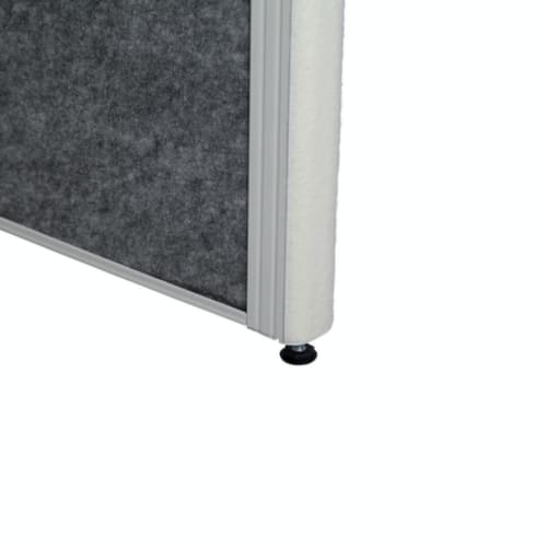 MAUL Tableau à cloison démontable MAULconnecto, hauteur x largeur 1800 x 1000 mm, paroi gris clair/gris foncé