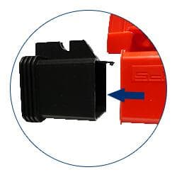 Schake Feu de balise DEL PowerNox, avec système automatique aube/crépuscule, rouge