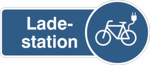 Panneau indicateur combiné SafetyMarking®, « « station de charge » E-Bike »
