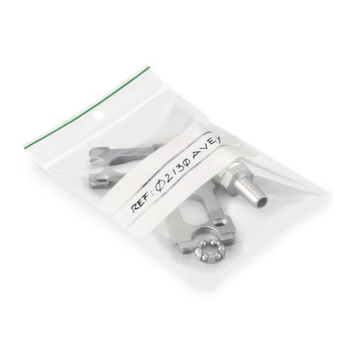 Sachet zip à bandes blanches 100 microns