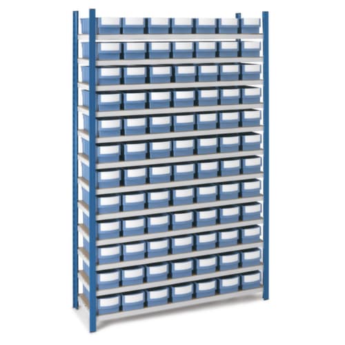 Pack de rayonnage avec 84 bacs-tiroirs de rangement (3,8 l)