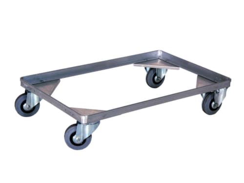 Gmöhling châssis roulant G®-DOLLY C 915 pour bac de transport et caisse de transport en aluminium