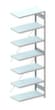 META Panneau d'extension pour le rayonnage sans CLIP vis, hauteur x largeur x profondeur 3000 x 1006 x 536 mm, 7 tablettes