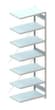 META Panneau d'extension pour le rayonnage sans CLIP vis, hauteur x largeur x profondeur 3000 x 1306 x 636 mm, 7 tablettes