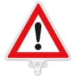 Plaque de guidage pour ensemble de support de chaîne, point d'exclamation