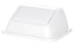 Couvercle oscillant probbax® pour collecteur de recyclage, blanc