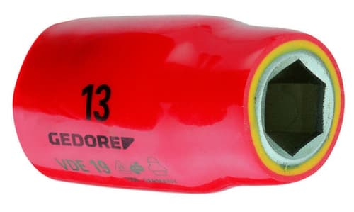 GEDORE VDE 19 12 VDE-Steckschlüsseleinsatz 1/2" 6-kant 12 mm
